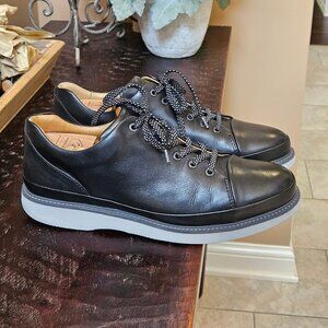 Samuel Hubbard Men's 'Fast' Leather Sneakers, Black, Sz 12